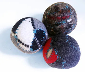 3 Wooly Dryer Balls instead of chemical laden dryer sheets!