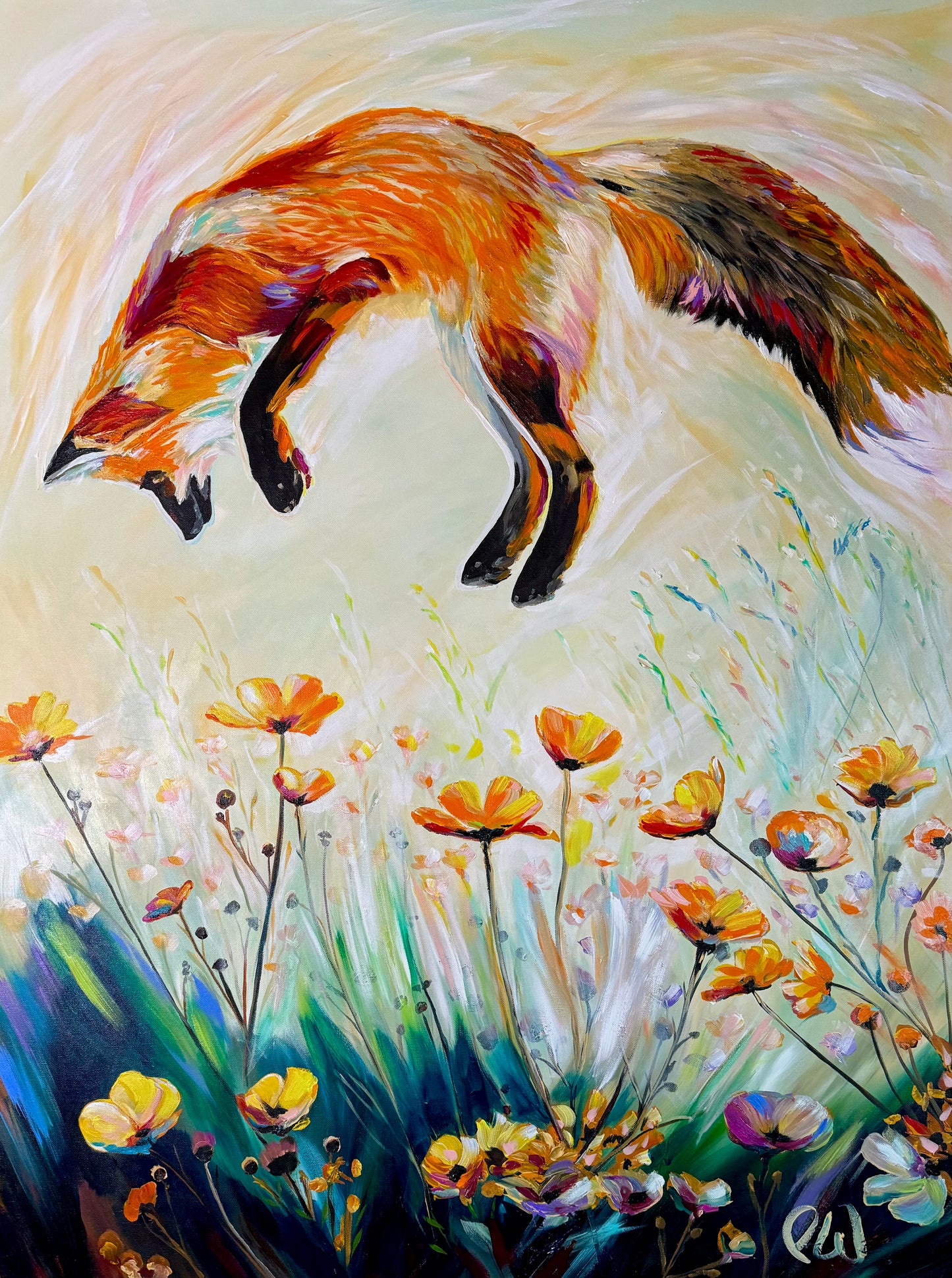 Leaping Fox