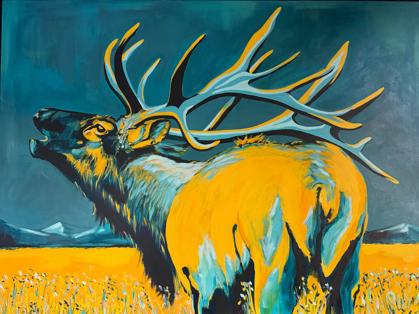 Golden Elk Bugling