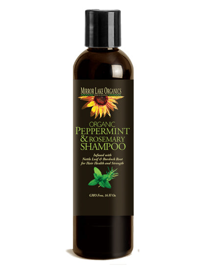 Peppermint and Rosemary Organic Shampoo 16 oz