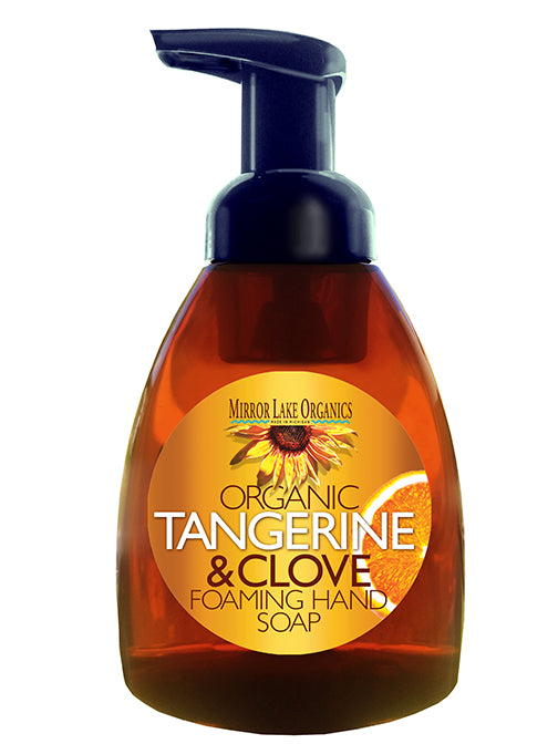 Tangerine Clove Organic Foaming Hand Soap 8 oz